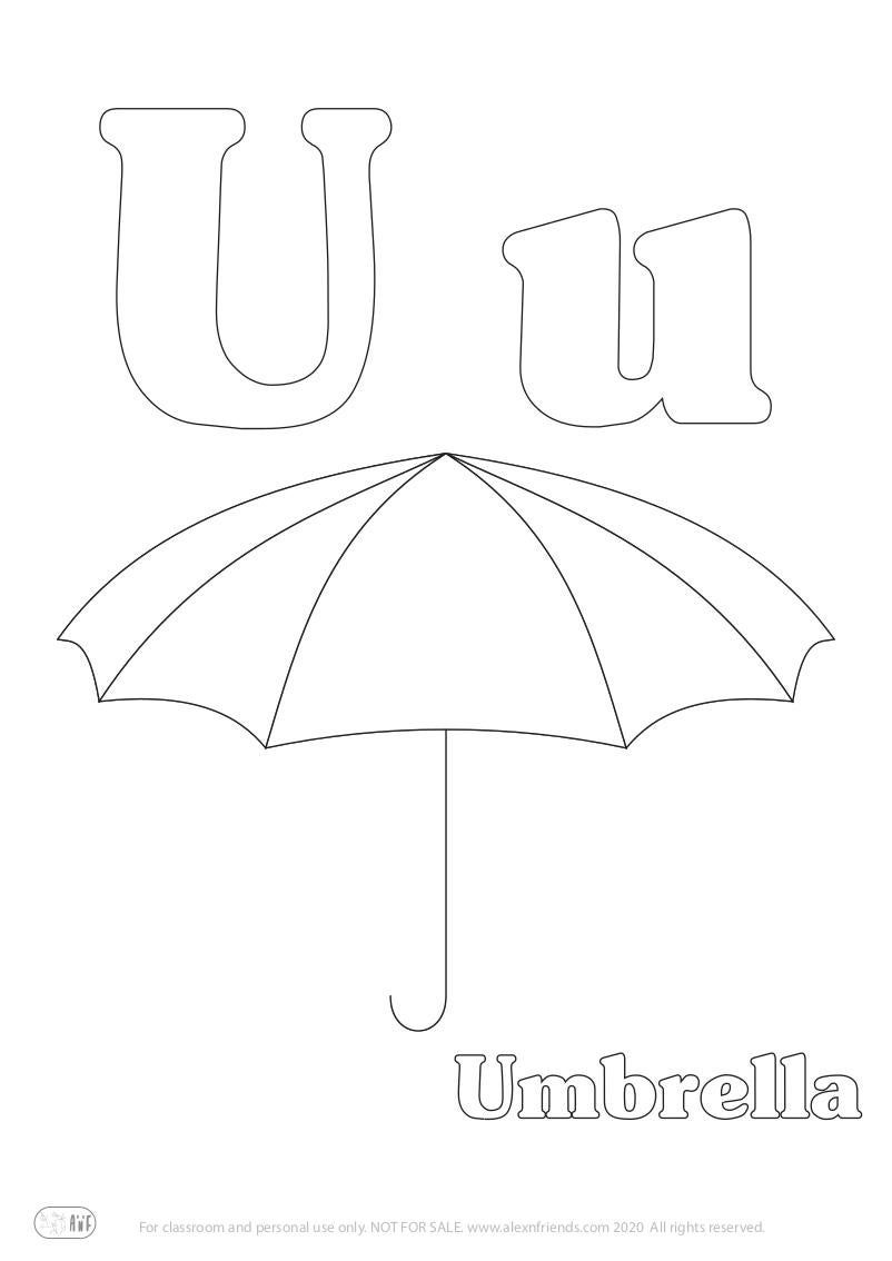 Letter U