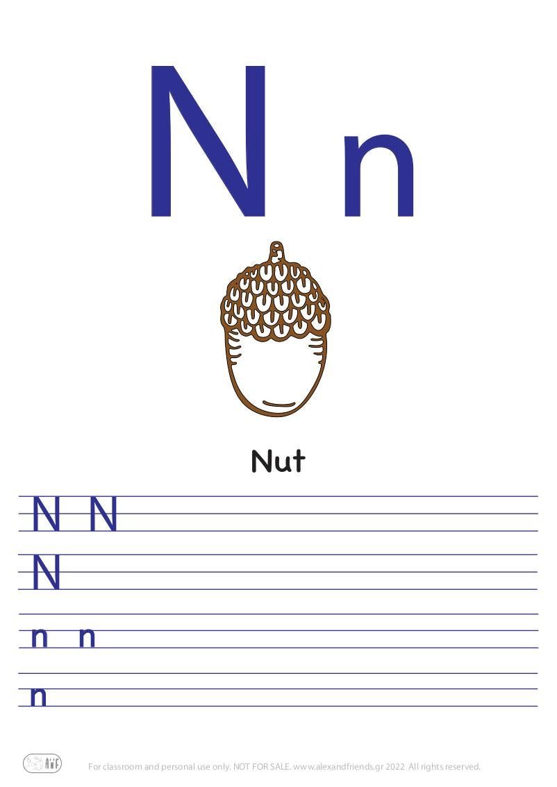 Letter N