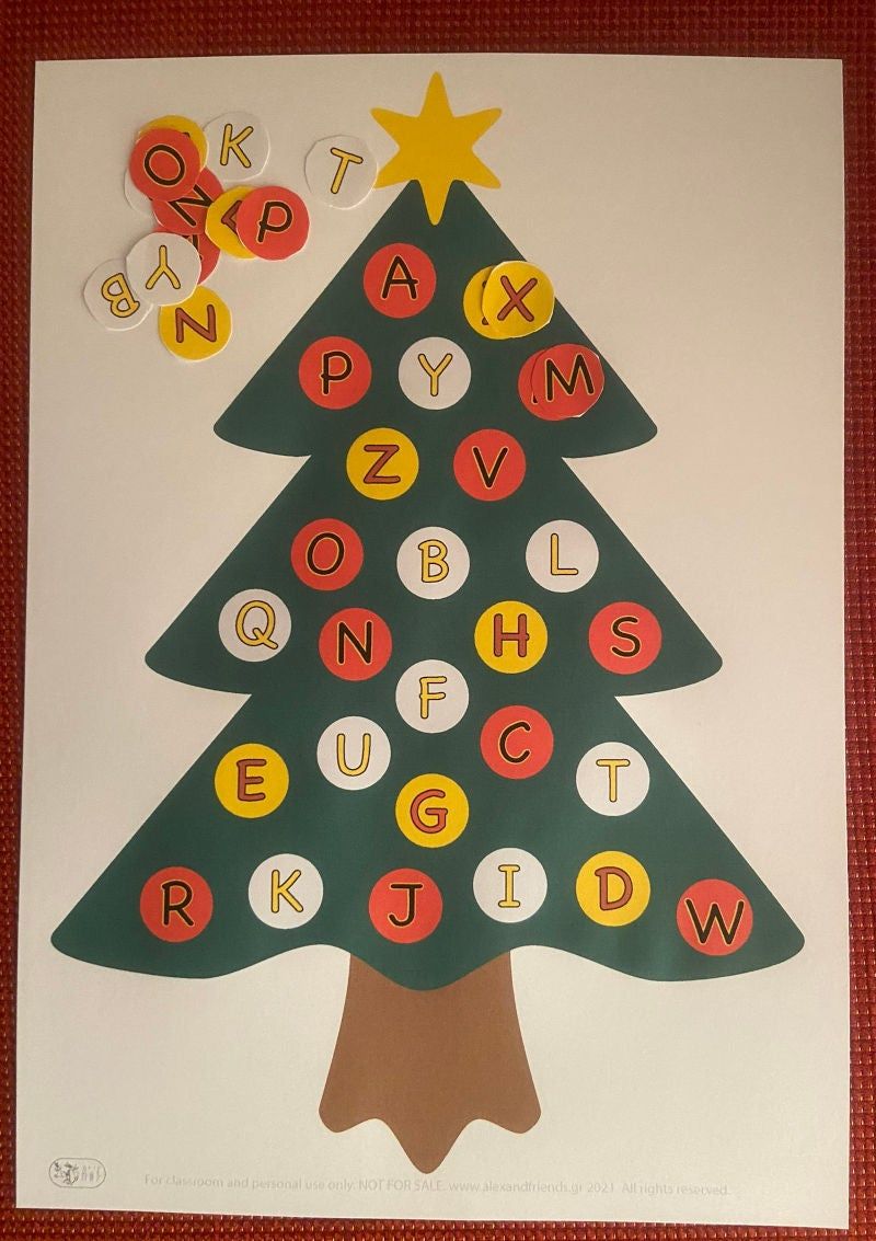 Alphabet Christmas Tree