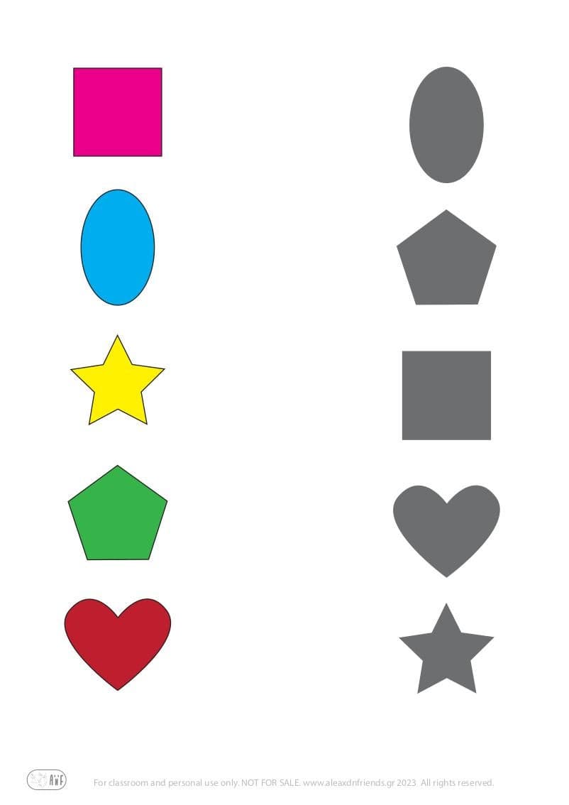 Match Shapes for Kids | Preschool Learning Activities