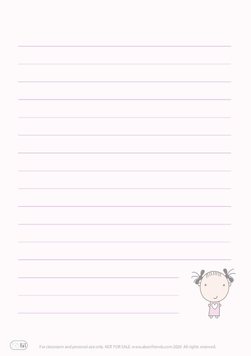 Writing paper - girl