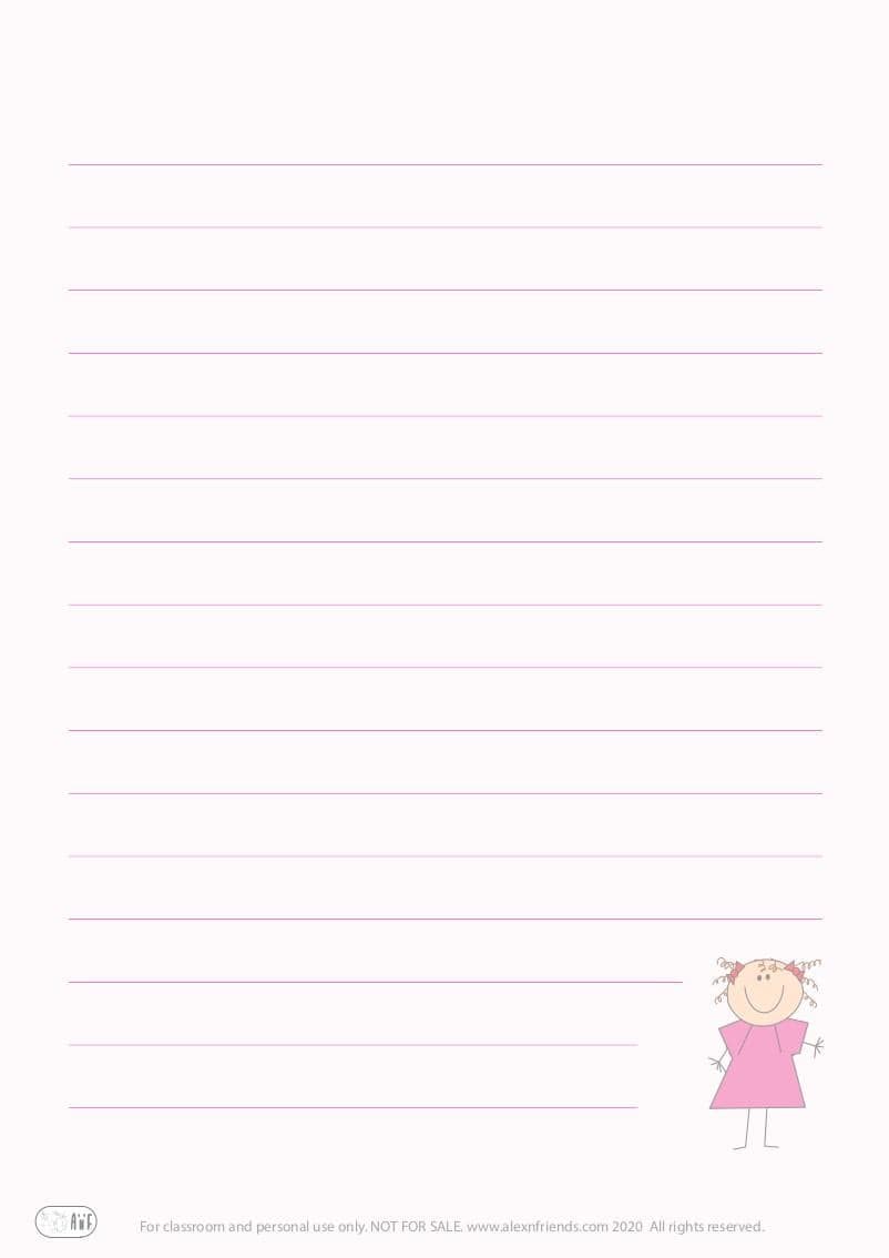 Writing paper - girl