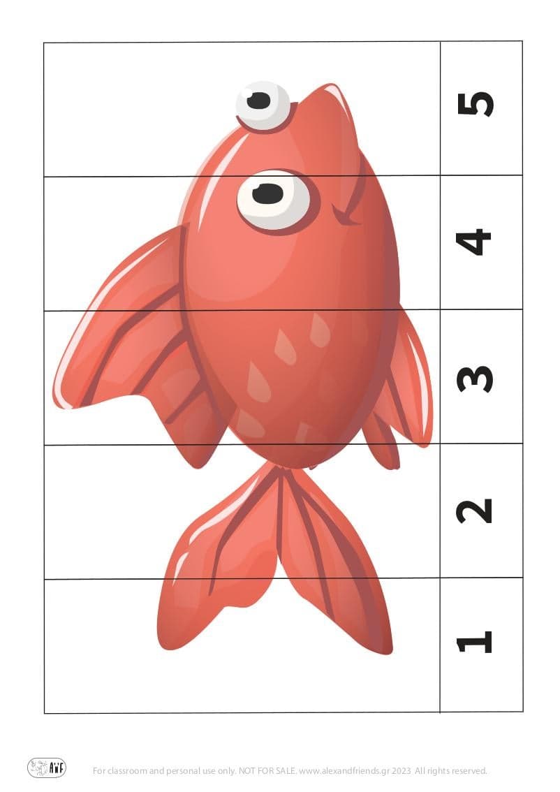 Cute number puzzle for kids