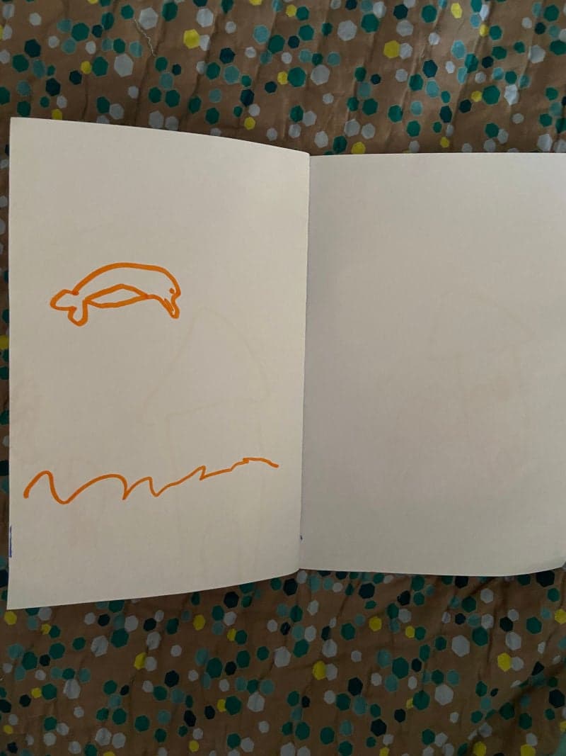 Educational play for toddlers for preschool. Educational activity for kids for kindergarten. Bookbinding. Kids drawings.