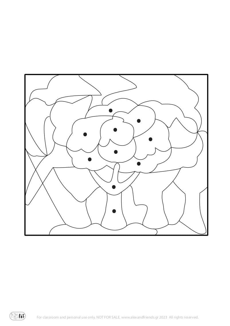 Hidden picture coloring pages for toddlers preschool. Free printable. Tree.