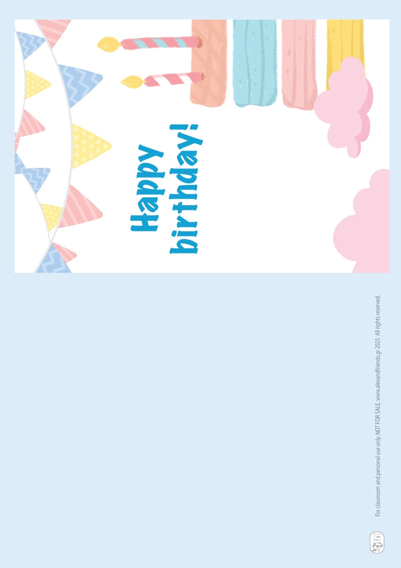 Birthday card - Birthday cake