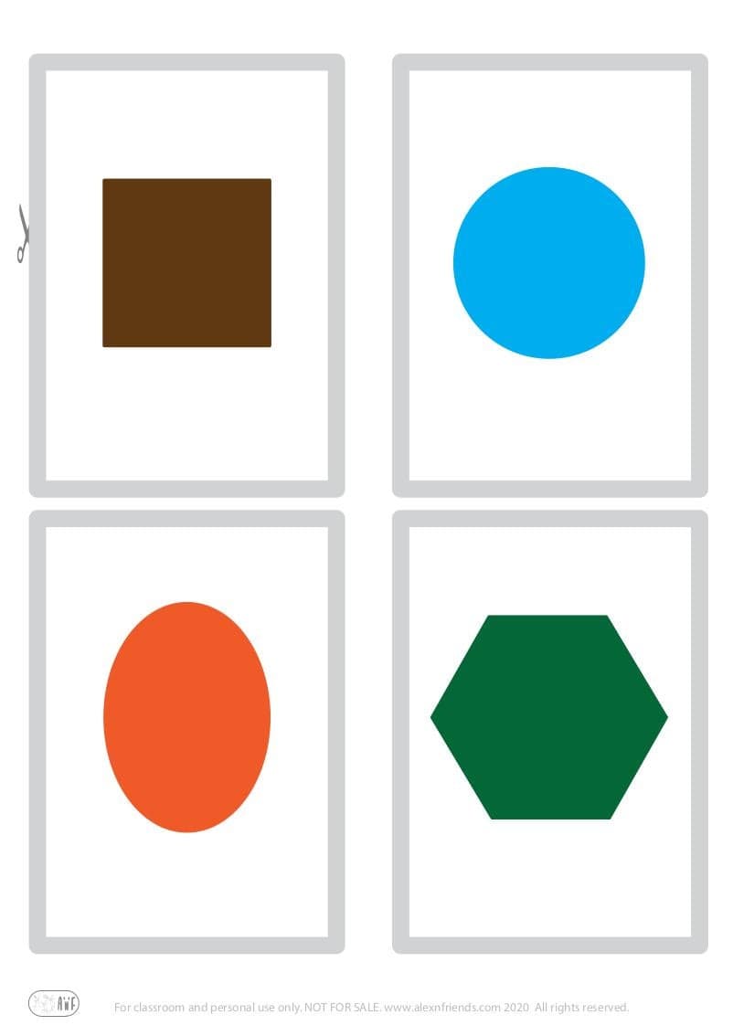 Δωρεάν εκτυπώσιμες κάρτες για παιδιά για την εκμάθηση των χρωμάτων μαύρο, κόκκινο, καφέ, κίτρινο και των σχημάτων με σταυρό, βέλος, πεντάγωνο, αστέρι Free printable flash cards for kids. Learning colors brown, light blue, orange, green and shapes τετράγωνο, κύκλος, οβάλ, εξάγωνο