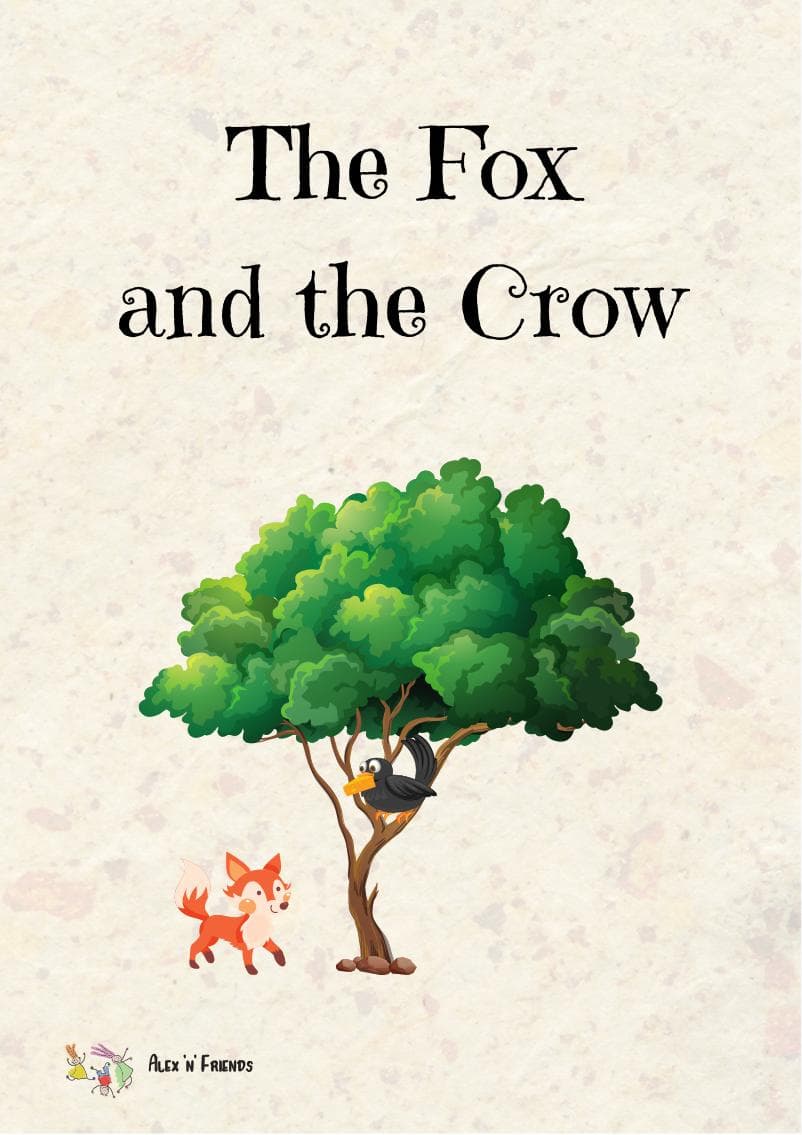 Free printable pdf of the classic fairy tale in english with pictures. The Fox and the Crow.