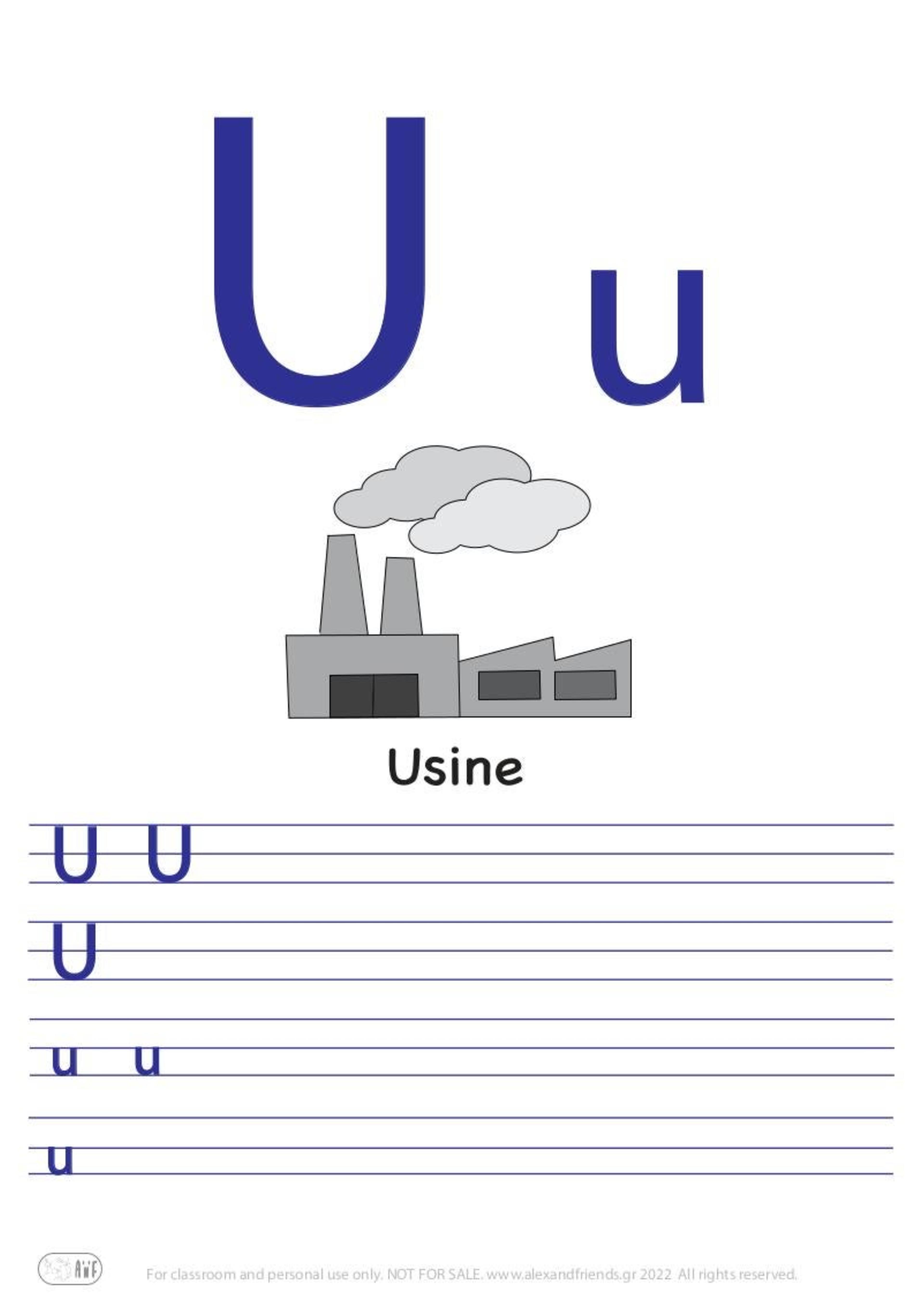 Letter U